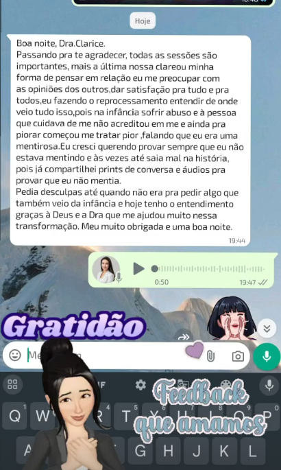 Depoimento - Transformação através do entendimento